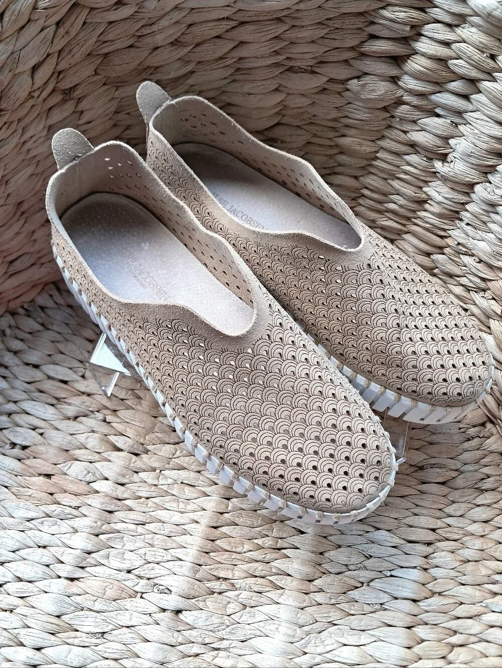 Ilse Jacobsen Tulip Platform Sneakers Wmn 7/7.5 Recycled Microfiber Latte